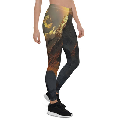 Himalaya Gebirge, Sonnenuntergang - Landschaft - Leggings (All-Over Print) berge xxx