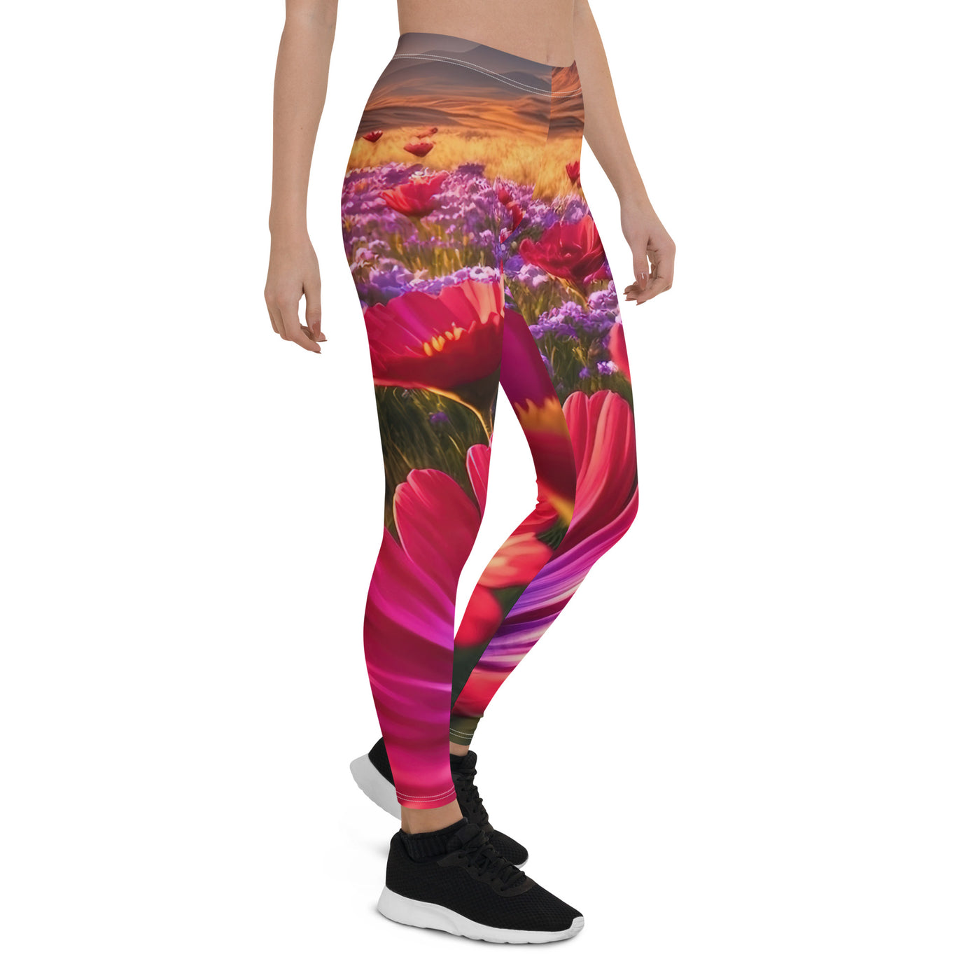 Wünderschöne Blumen und Berge im Hintergrund - Leggings (All-Over Print) berge xxx