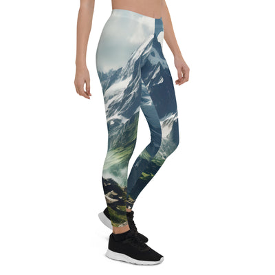 Gigantischer Berg - Landschaftsmalerei - Leggings (All-Over Print) berge xxx