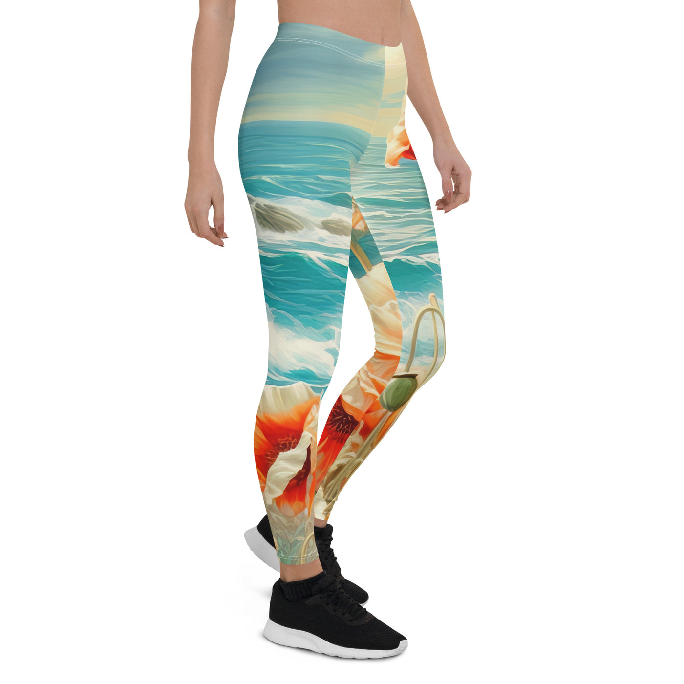 Blumen, Meer und Sonne - Malerei - Leggings (All-Over Print) camping xxx