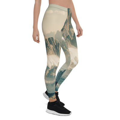 Dolomiten - Landschaftsmalerei - Leggings (All-Over Print) berge xxx