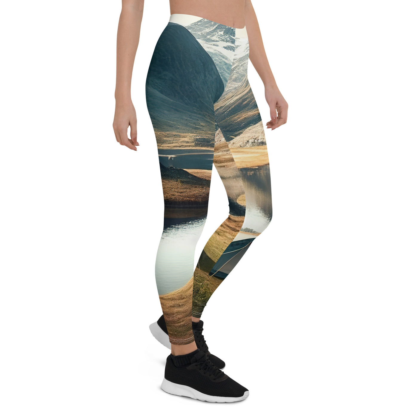 Zelt, Berge und Bergsee - Leggings (All-Over Print) camping xxx