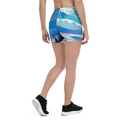 Berge und Schnee - Landschaft - Shorts (All-Over Print) ski xxx