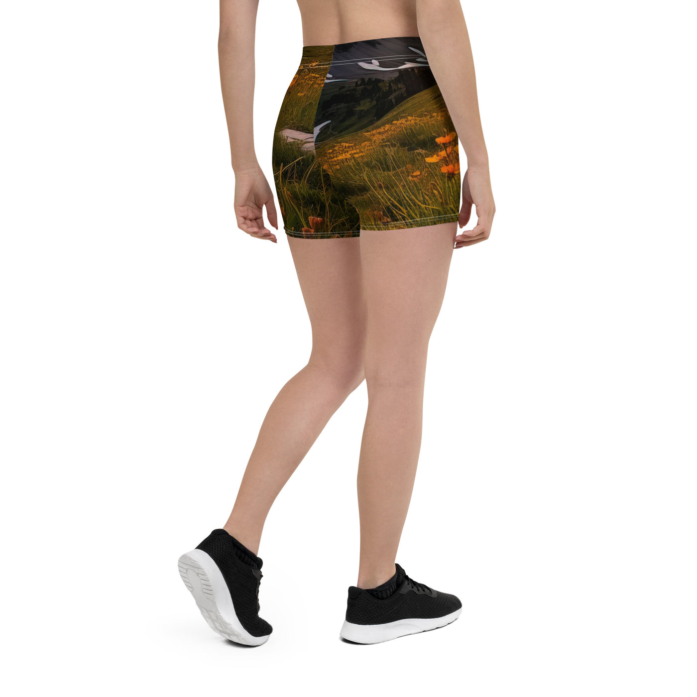 Gebirge, Sonnenblumen und Sonnenaufgang - Shorts (All-Over Print) berge xxx