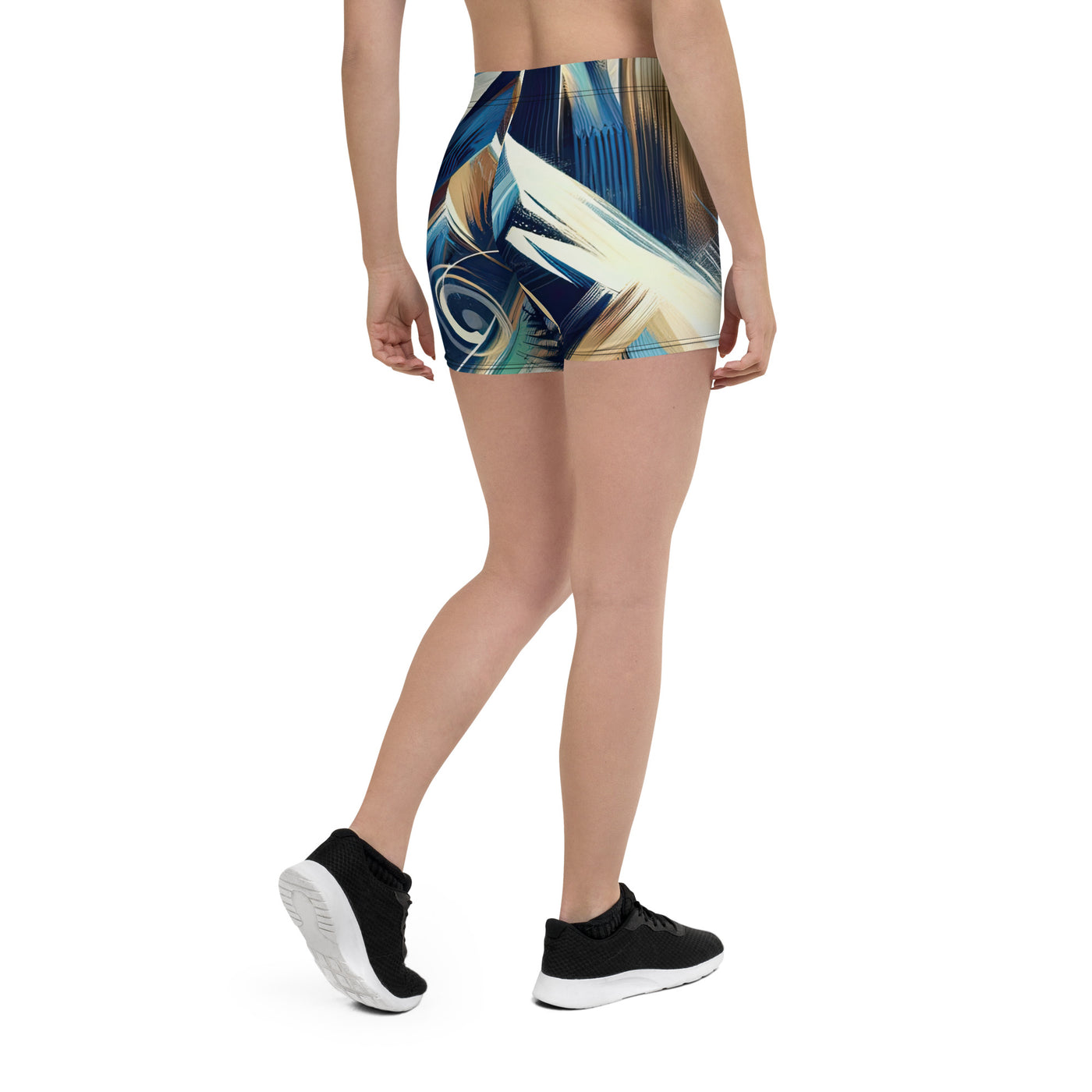 Abstrakte Kunst, die die Essenz der Alpen einfängt. Kräftige Pinselstriche stellen Gipfel und Muster dar - Shorts (All-Over Print) berge xxx yyy zzz