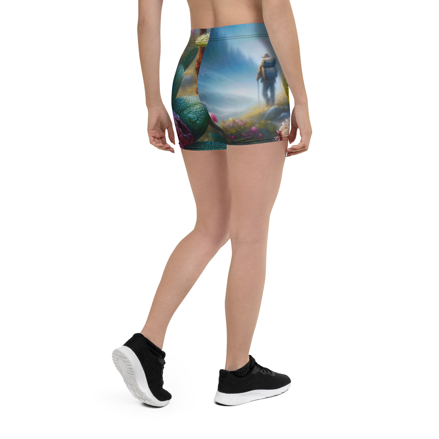 Ölgemälde einer Nahaufnahme von Alpenbeeren in satten Farben und zarten Texturen - Shorts (All-Over Print) wandern xxx yyy zzz