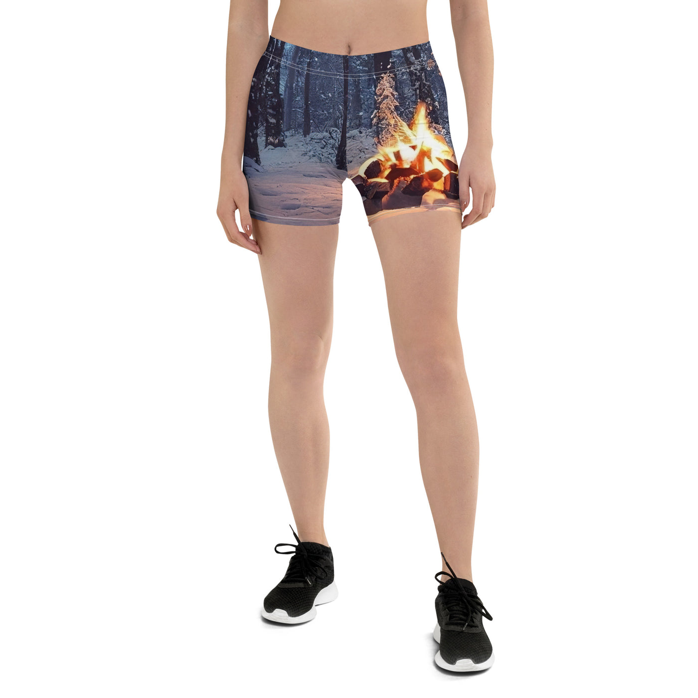 Lagerfeuer im Winter - Camping Foto - Shorts (All-Over Print) camping xxx 3XL