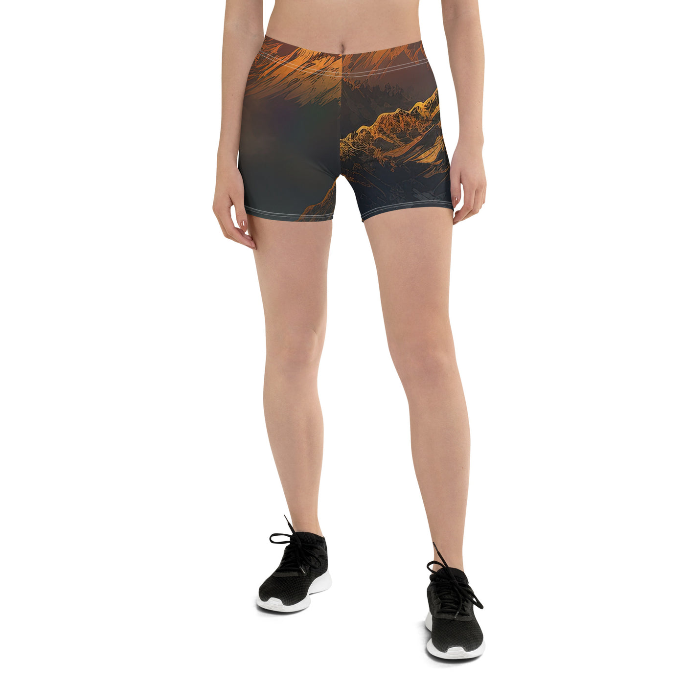 Wunderschöne Himalaya Gebirge im Nebel und Sonnenuntergang - Malerei - Shorts (All-Over Print) berge xxx 3XL