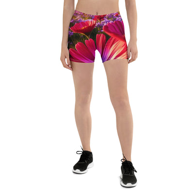 Wünderschöne Blumen und Berge im Hintergrund - Shorts (All-Over Print) berge xxx 3XL