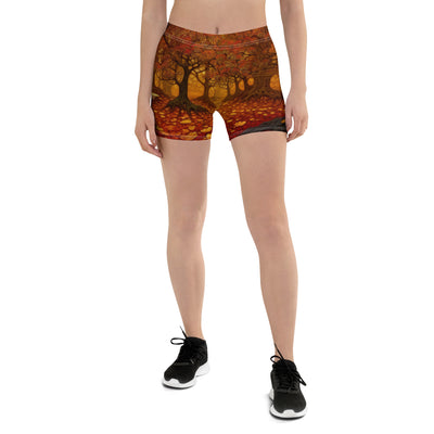 Wald im Herbst und kleiner Bach - Shorts (All-Over Print) camping xxx 3XL