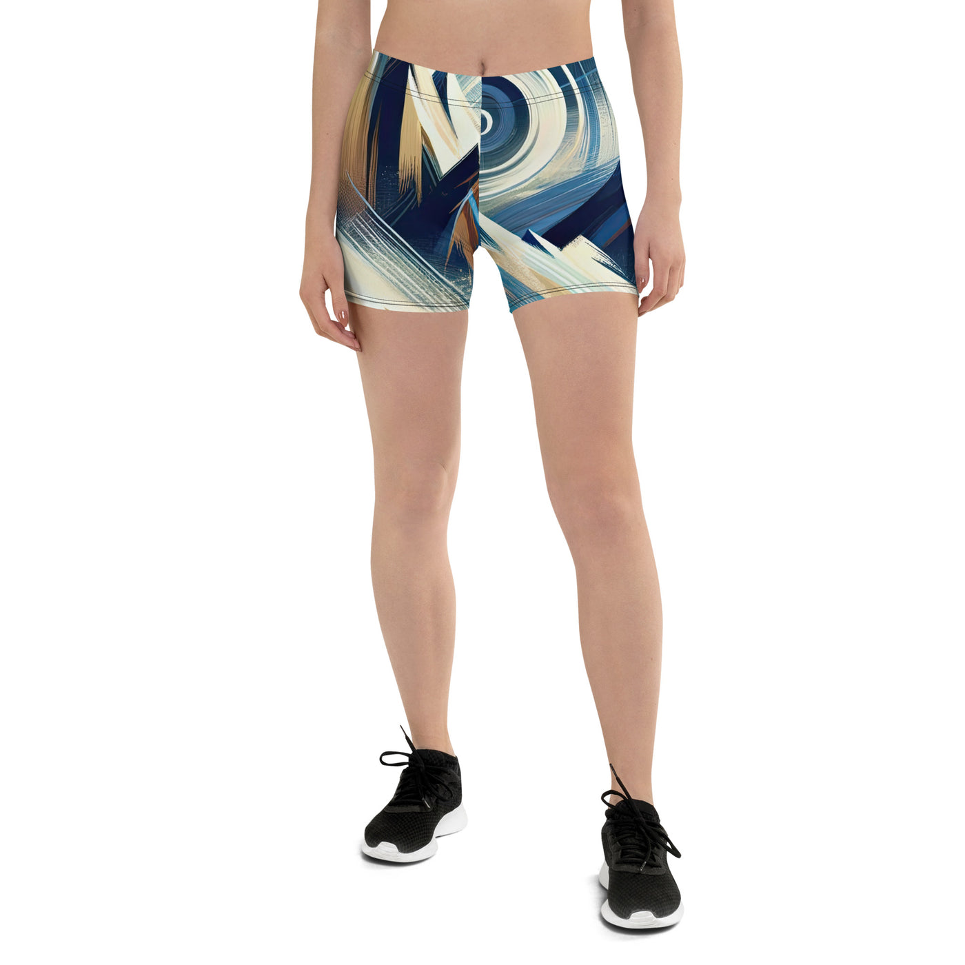 Abstrakte Kunst, die die Essenz der Alpen einfängt. Kräftige Pinselstriche stellen Gipfel und Muster dar - Shorts (All-Over Print) berge xxx yyy zzz 3XL