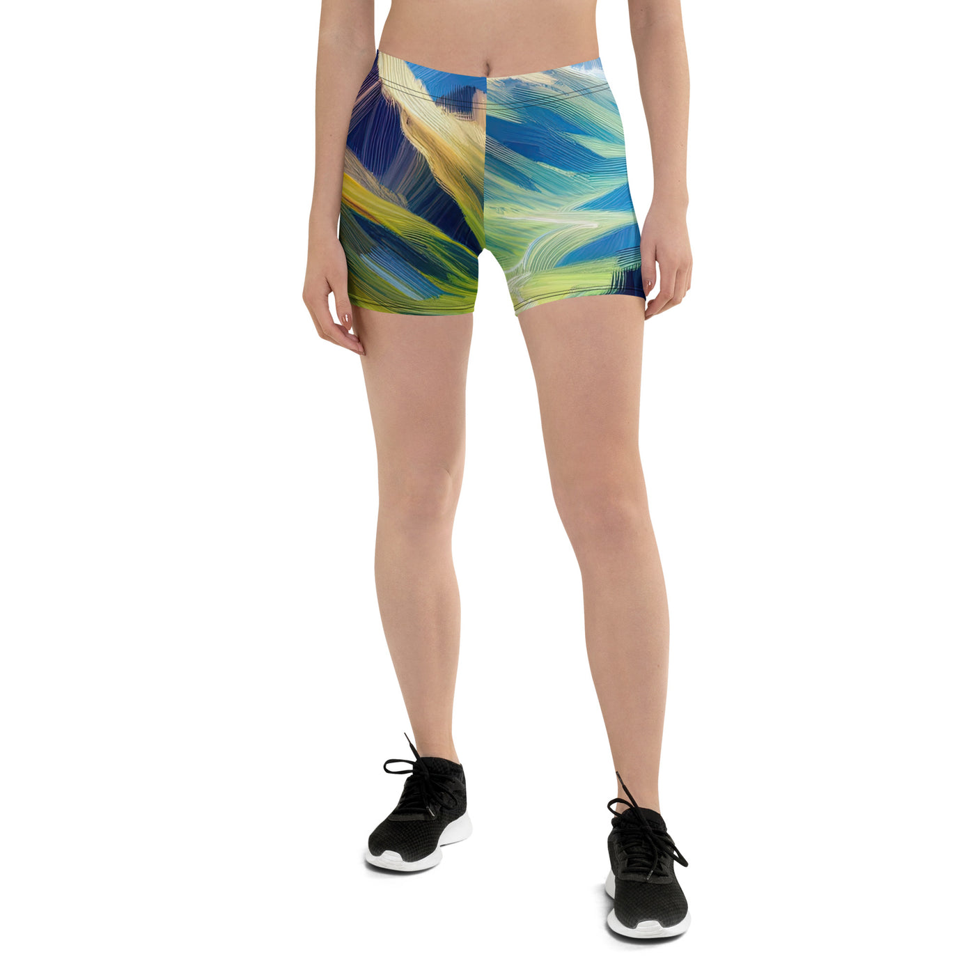 Impressionistische Alpen, lebendige Farbtupfer und Lichteffekte - Shorts (All-Over Print) berge xxx yyy zzz 3XL