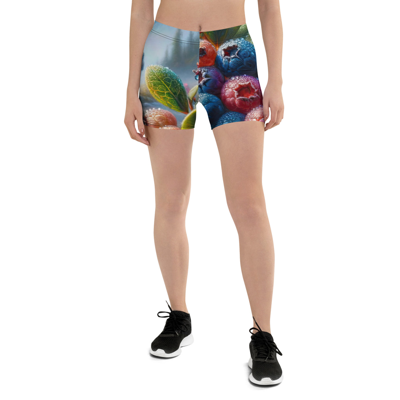 Ölgemälde einer Nahaufnahme von Alpenbeeren in satten Farben und zarten Texturen - Shorts (All-Over Print) wandern xxx yyy zzz 3XL