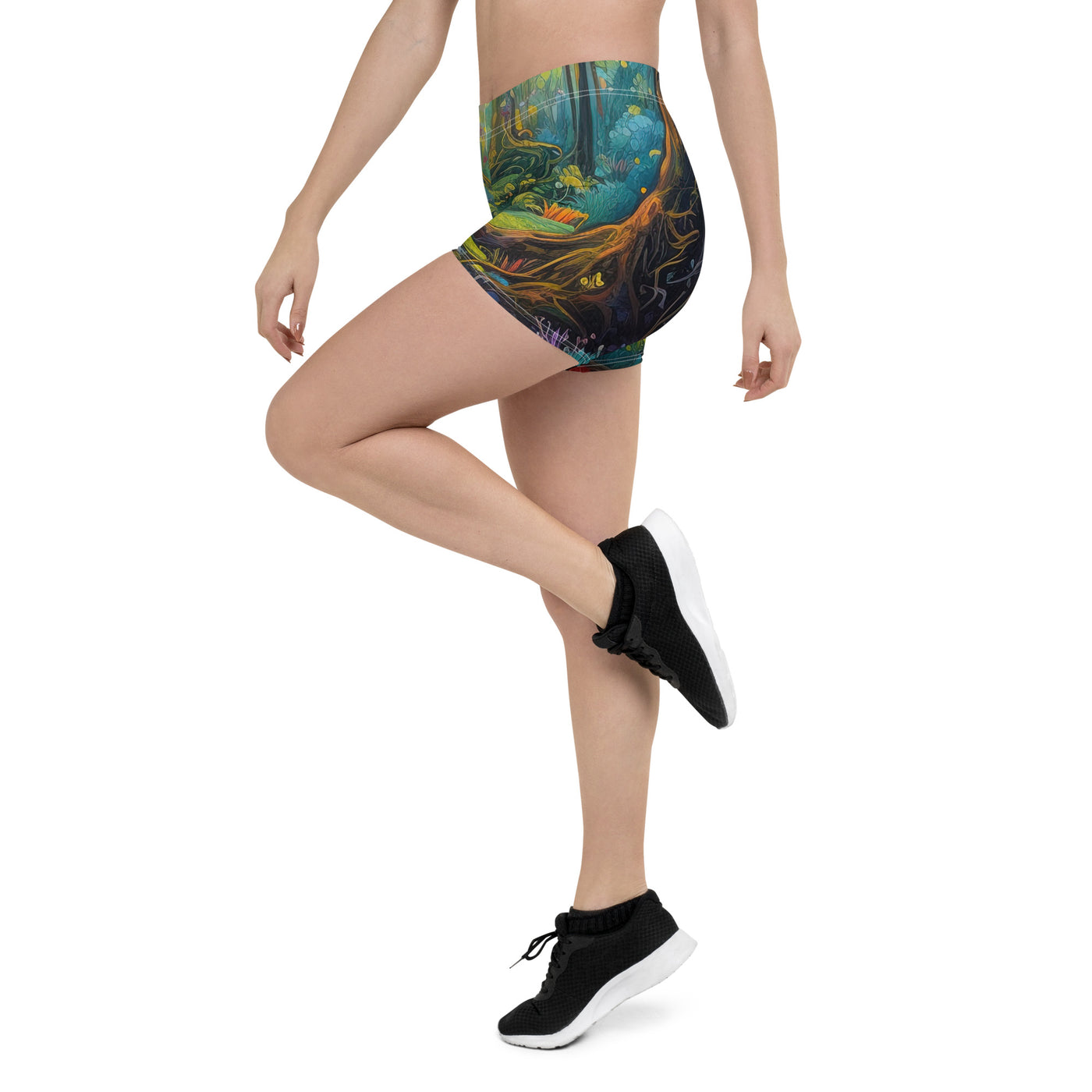 Wald und Wanderweg - Bunte, farbenfrohe Malerei - Shorts (All-Over Print) camping xxx