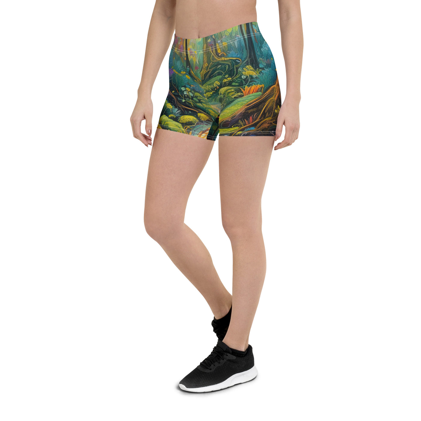 Wald und Wanderweg - Bunte, farbenfrohe Malerei - Shorts (All-Over Print) camping xxx