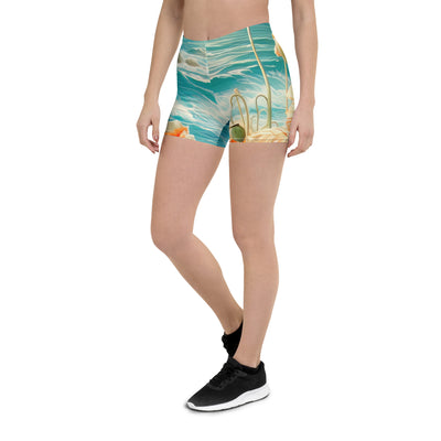 Blumen, Meer und Sonne - Malerei - Shorts (All-Over Print) camping xxx