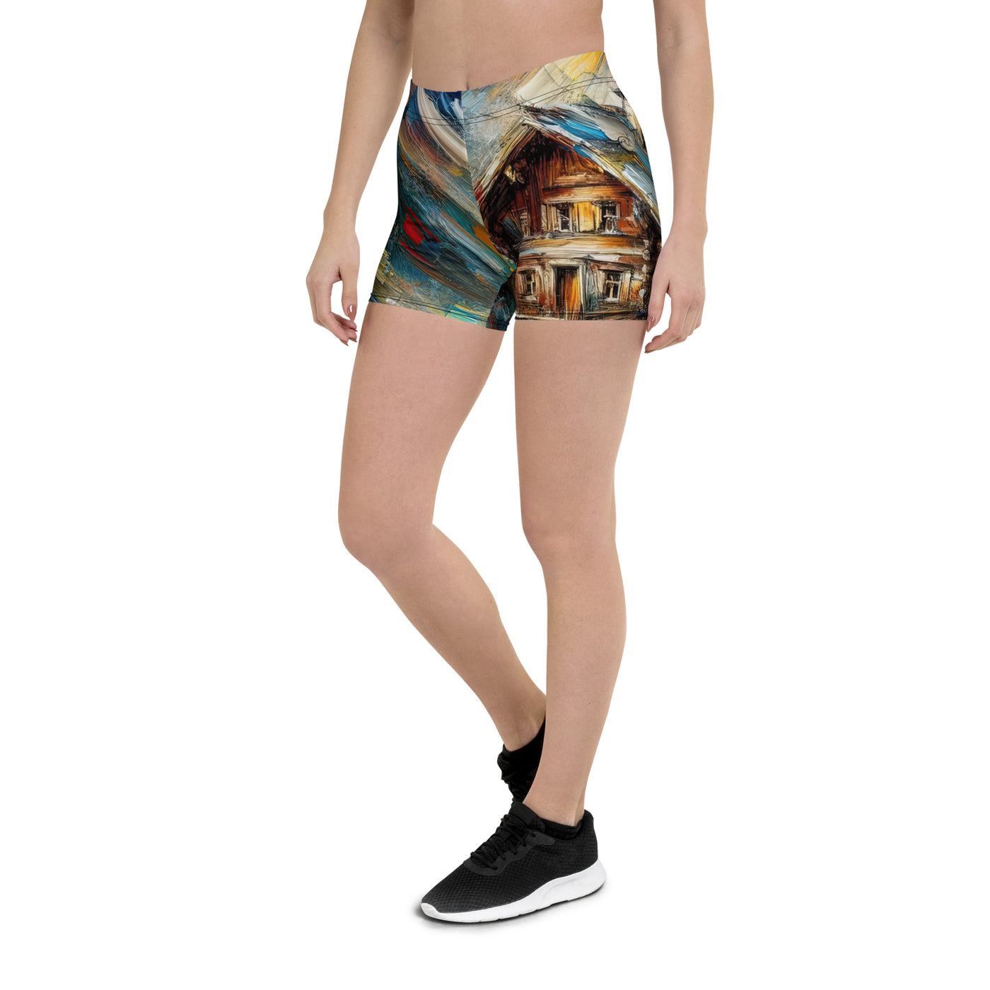 Expressionistisches Farbchaos der Alpen und Schönheit der Berge - Abstrakt - Shorts (All-Over Print) berge xxx yyy zzz