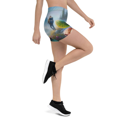 Ölgemälde einer Nahaufnahme von Alpenbeeren in satten Farben und zarten Texturen - Shorts (All-Over Print) wandern xxx yyy zzz