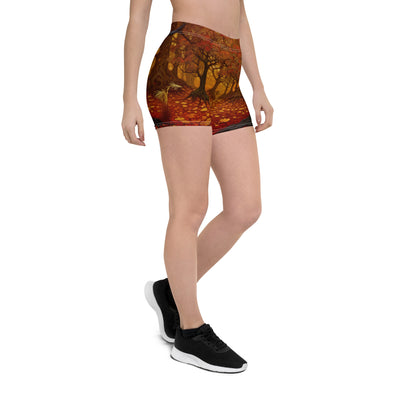 Wald im Herbst und kleiner Bach - Shorts (All-Over Print) camping xxx