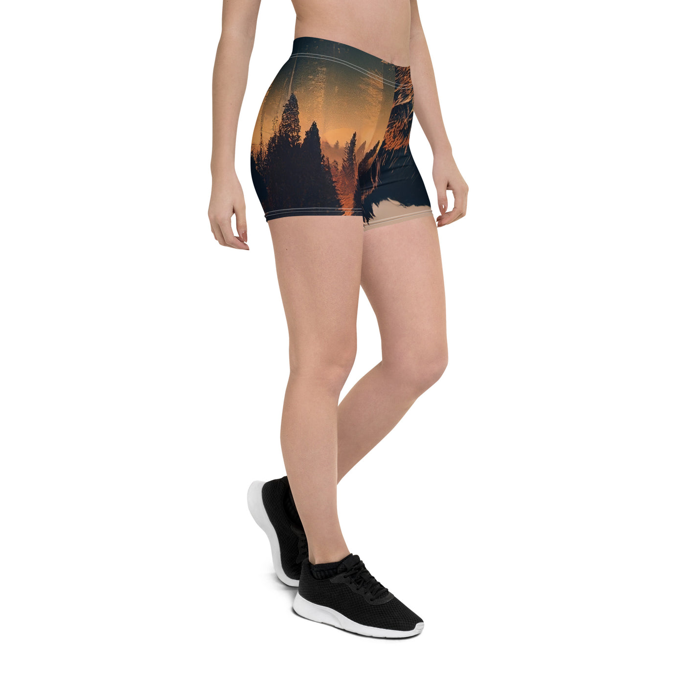 Bär und Bäume Illustration - Shorts (All-Over Print) camping xxx