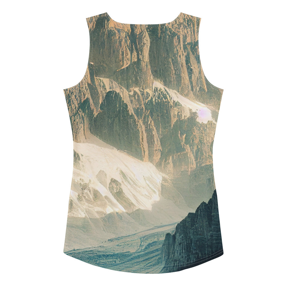 Dolomiten - Landschaftsmalerei - Damen Tanktop (All-Over Print) berge xxx XL