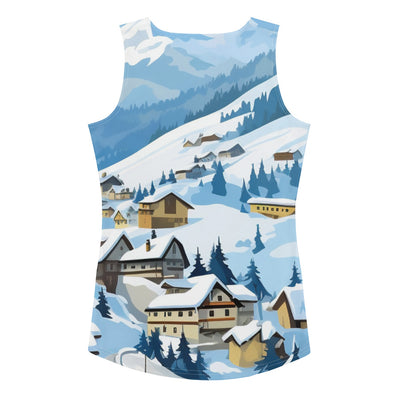 Kitzbühl - Berge und Schnee - Landschaftsmalerei - Damen Tanktop (All-Over Print) ski xxx