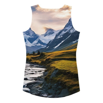 Berge und steiniger Bach - Epische Stimmung - Damen Tanktop (All-Over Print) berge xxx XL