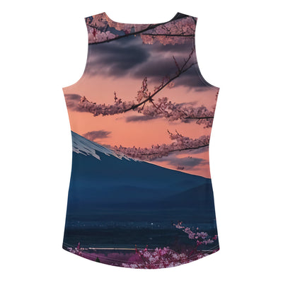 Berg - Pinke Bäume und Blumen - Damen Tanktop (All-Over Print) berge xxx XL