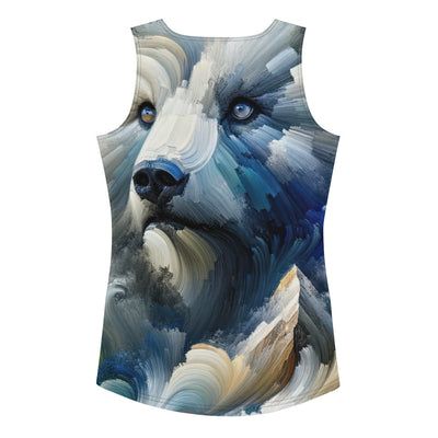 Abstrakte Alpen & Eisbär Kunst in dynamischen Farben - Damen Tanktop (All-Over Print) camping xxx yyy zzz XL