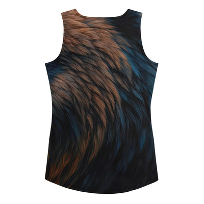 Ölgemälde, das das Gesicht eines starken realistischen Bären einfängt. Porträt - Damen Tanktop (All-Over Print) camping xxx yyy zzz