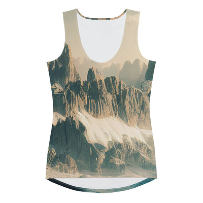 Dolomiten - Landschaftsmalerei - Damen Tanktop (All-Over Print) berge xxx