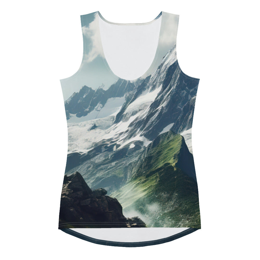 Gigantischer Berg - Landschaftsmalerei - Damen Tanktop (All-Over Print) berge xxx