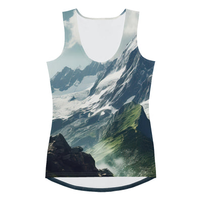 Gigantischer Berg - Landschaftsmalerei - Damen Tanktop (All-Over Print) berge xxx