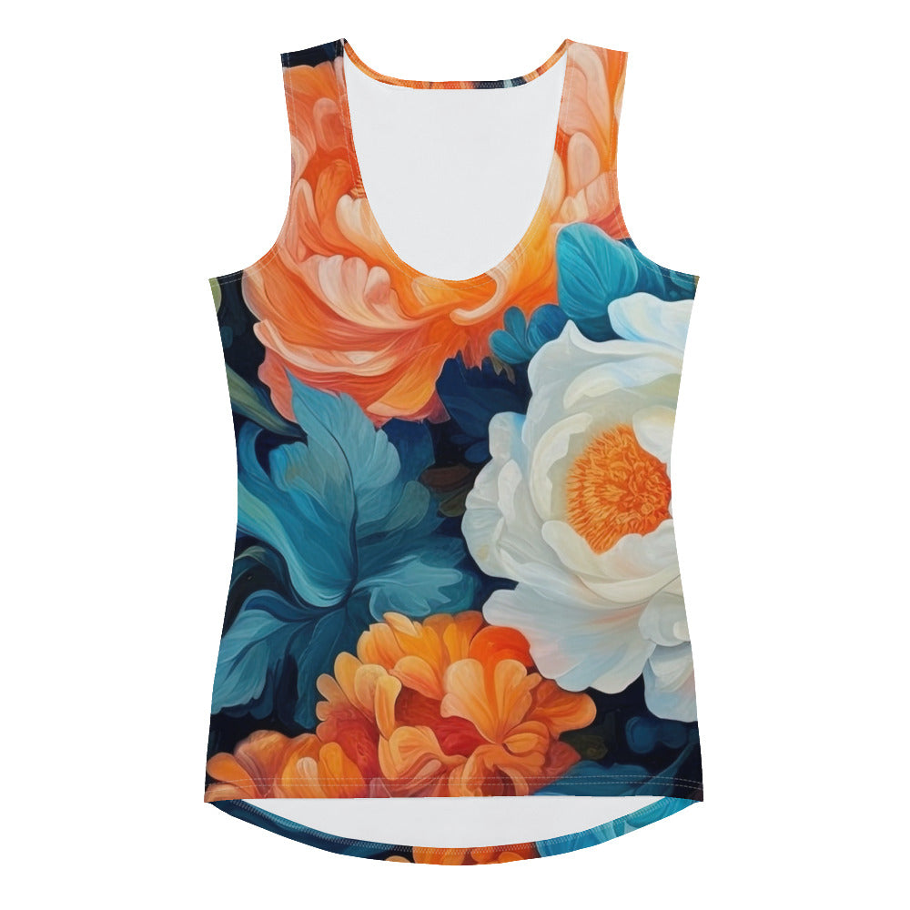 Bunte Blumen - Schöne Malerei - Damen Tanktop (All-Over Print) camping xxx