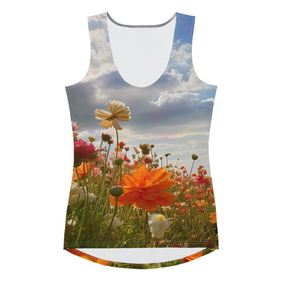 Blumenfeld und Sonnenschein - Damen Tanktop (All-Over Print) camping xxx