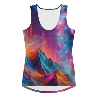 Alpen und Wolf: Lebendige Farben und schimmernde Lichtpartikel (AN) - Damen Tanktop (All-Over Print) xxx yyy zzz