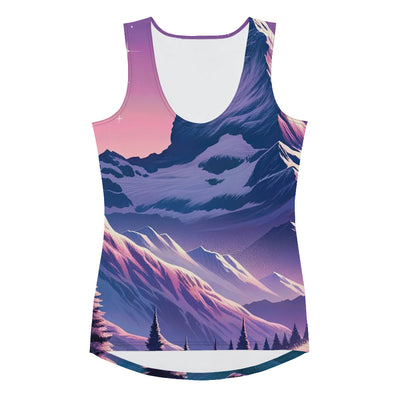 Bezaubernder Alpenabend mit Bär, lavendel-rosafarbener Himmel (AN) - Damen Tanktop (All-Over Print) xxx yyy zzz