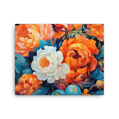 Bunte Blumen - Schöne Malerei - Leinwand camping xxx 40.6 x 50.8 cm