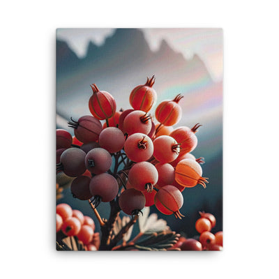 Foto einer Gruppe von Alpenbeeren mit kräftigen Farben und detaillierten Texturen - Leinwand berge xxx yyy zzz 45.7 x 61 cm