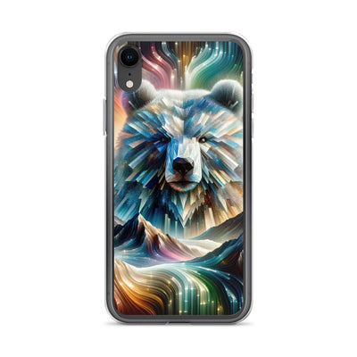 Alpen & Bär Kaleidoskop - Abstrakte Lichtkunst mit Kraft - iPhone Schutzhülle (durchsichtig) camping xxx yyy zzz iPhone XR