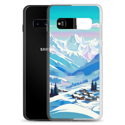 Berge und Schnee - Landschaft - Samsung Schutzhülle (durchsichtig) ski xxx