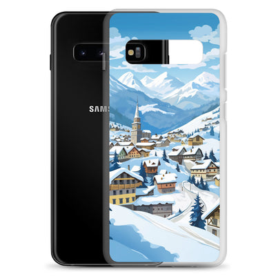 Kitzbühl - Berge und Schnee - Landschaftsmalerei - Samsung Schutzhülle (durchsichtig) ski xxx