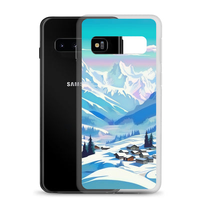 Berge und Schnee - Landschaft - Samsung Schutzhülle (durchsichtig) ski xxx