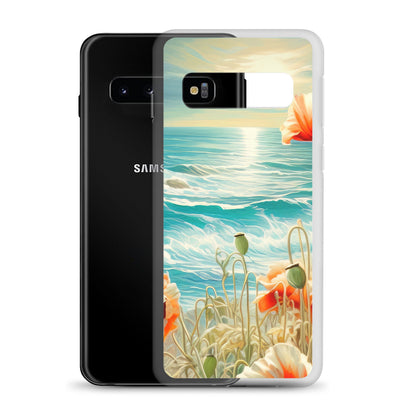 Blumen, Meer und Sonne - Malerei - Samsung Schutzhülle (durchsichtig) camping xxx