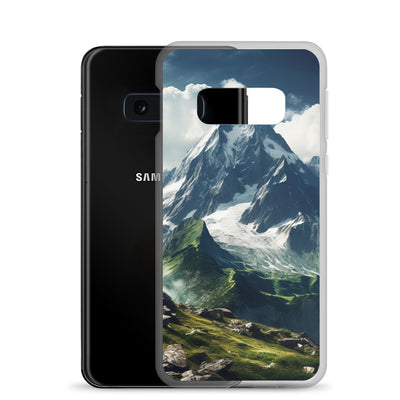 Gigantischer Berg - Landschaftsmalerei - Samsung Schutzhülle (durchsichtig) berge xxx