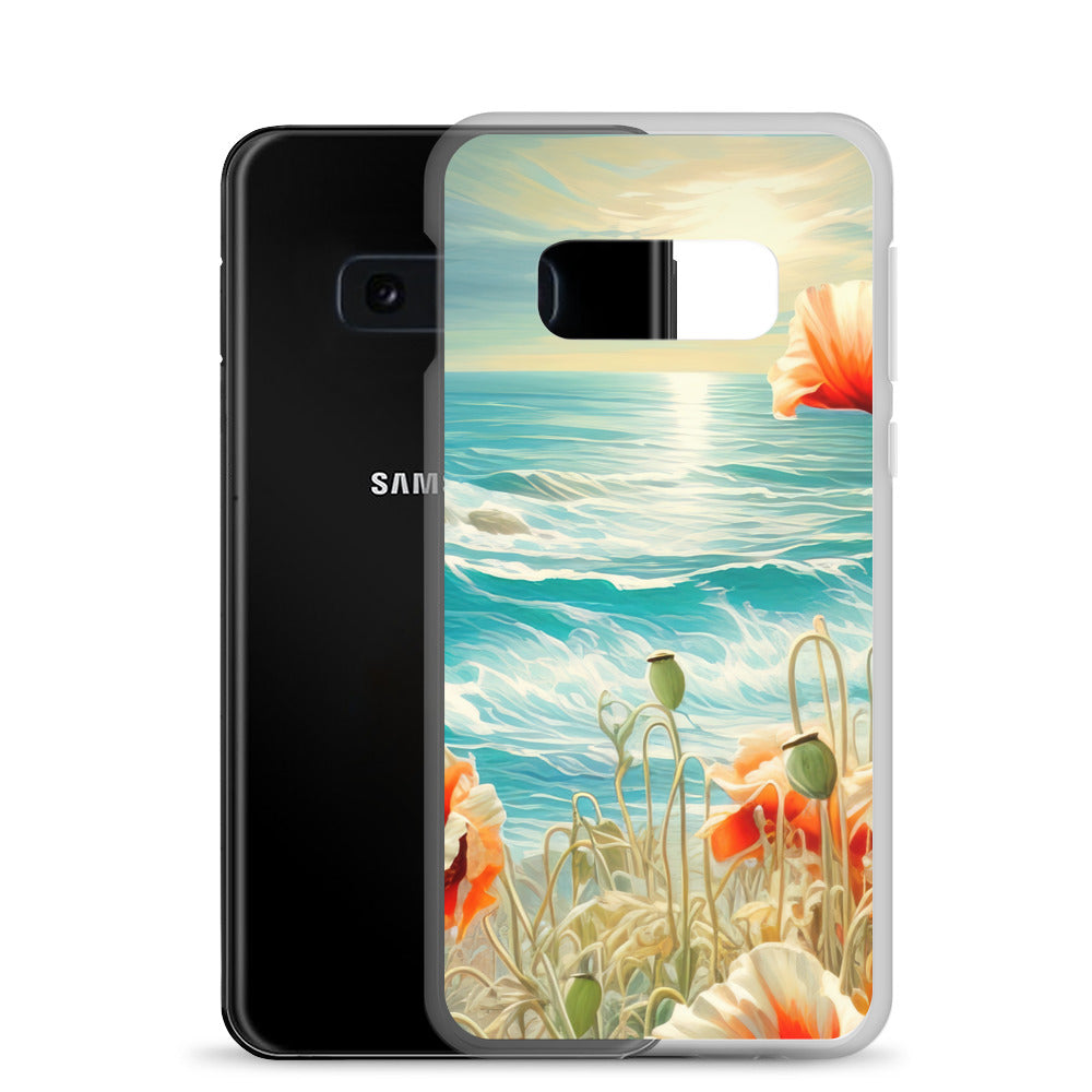 Blumen, Meer und Sonne - Malerei - Samsung Schutzhülle (durchsichtig) camping xxx