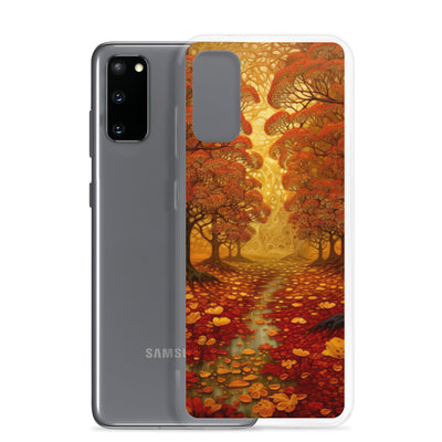 Wald im Herbst und kleiner Bach - Samsung Schutzhülle (durchsichtig) camping xxx