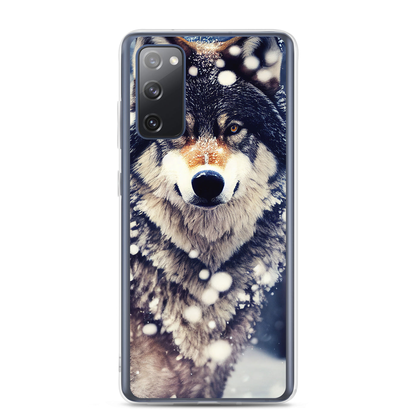 Wolf im Schnee - Episches Foto - Samsung Schutzhülle (durchsichtig) camping xxx
