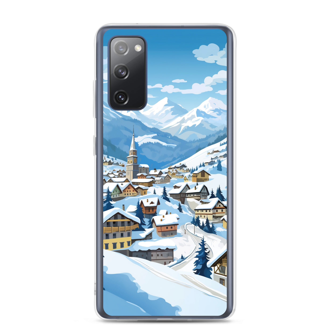 Kitzbühl - Berge und Schnee - Landschaftsmalerei - Samsung Schutzhülle (durchsichtig) ski xxx