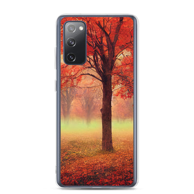 Wald im Herbst - Rote Herbstblätter - Samsung Schutzhülle (durchsichtig) camping xxx